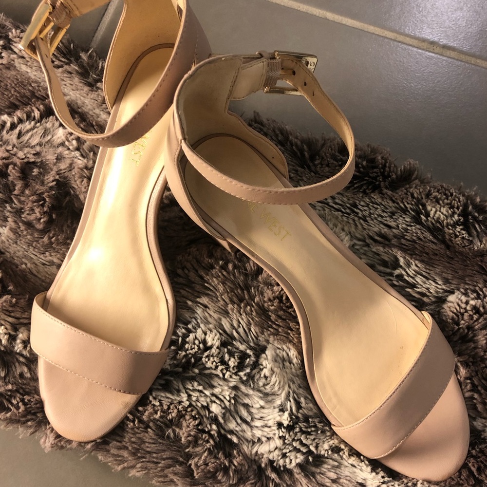 Nine West “Fields” Block Heel Sandal